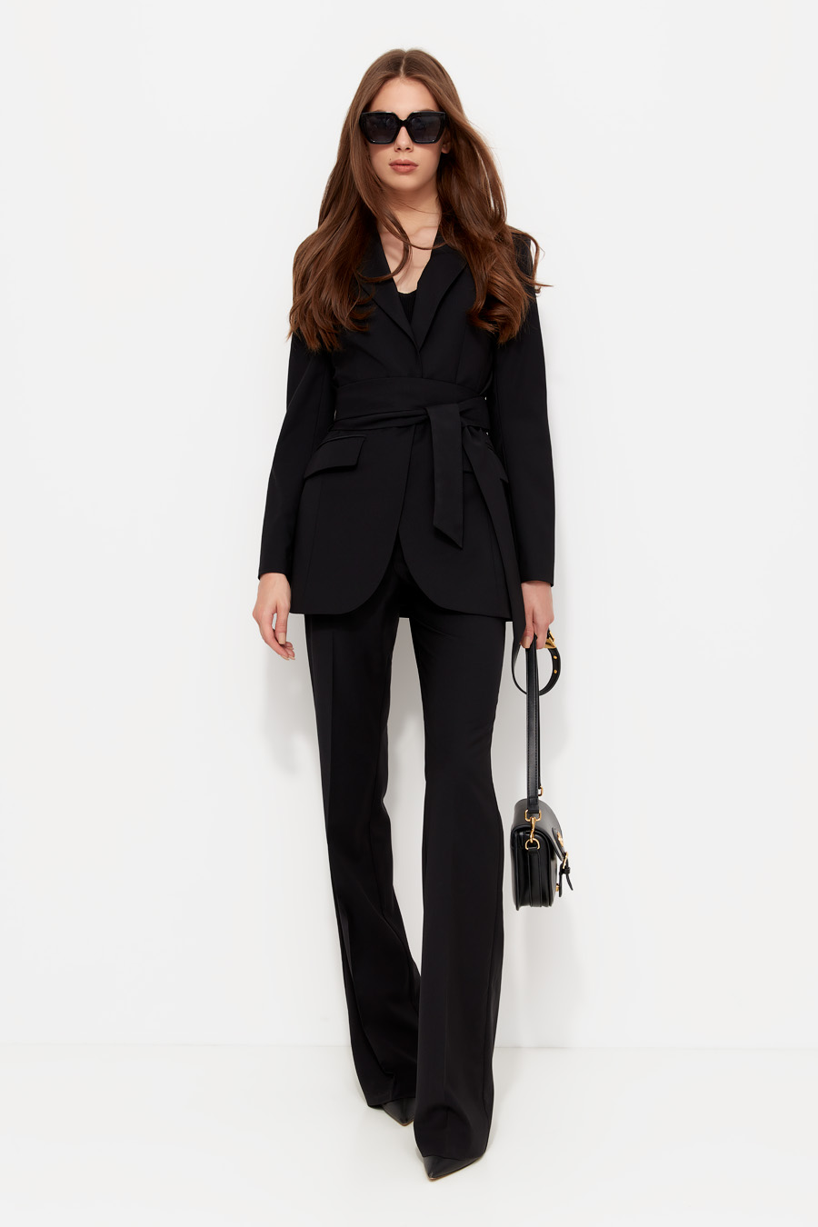 Жакет приталенный с поясом