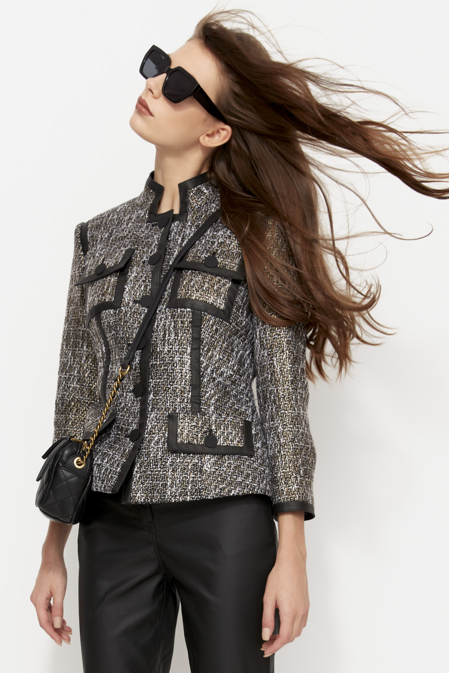 Жакет укороченный приталенный