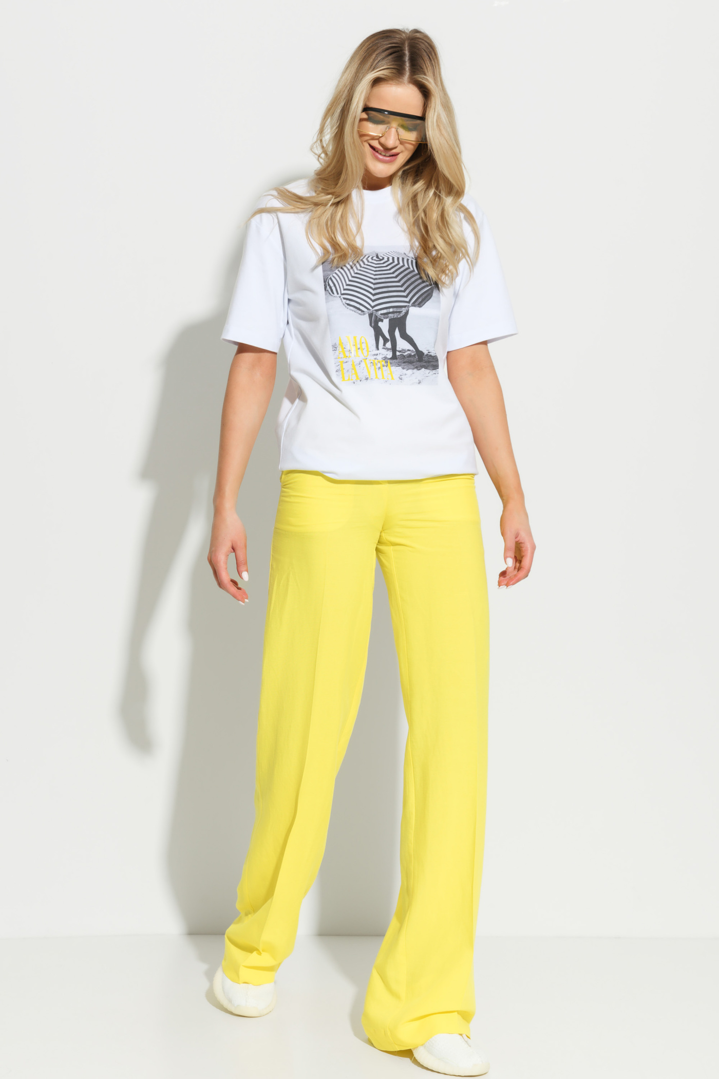 Брюки льняные прямого кроя